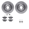 R1 17-25 Alfa Romeo Giulia Rear Brake Rotor Set w/Euro Ceramic Pads and Hardware