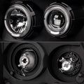Xtune Chevy Suburban 1500/2500 07-14 Halo Projector w/LED Headlights Black PRO-JH-CSUB07-LED-BK