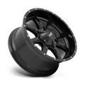 MO970 17x8 5x139.70/5x150.00 GLOSS BLACK W/MILLED LIP (0 mm)