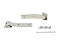 Kentrol 07-18 Jeep Wrangler JK Tailgate Hinge Pair - Polished Silver
