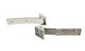 Kentrol 07-18 Jeep Wrangler JK Tailgate Hinge Pair - Polished Silver