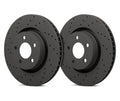 Hawk Talon 2002 Jaguar X-Type Drilled and Slotted Rear Brake Rotor Set