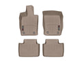 WeatherTech Tan Front and Rear Floorliners Fits -20-23 Porsche 451180-1-2