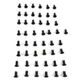 Oval Hd Fasteners 5/16 .500in 50pk Alum