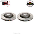 DBA 2001 Subaru Impreza WRX STI 10 Stud Hole Rear Slotted 4000 Series Uni-Directional Rotor