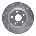 R1 74-84 Dodge/Ram B150 Front Right Slotted Black Brake Rotor