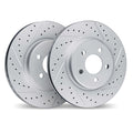 DFC 19-23 Porsche Cayenne Rear Right Drilled & Slotted Geoperformance Rotor