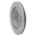 R1 06-23 Dodge Charger Rear Right Drilled & Slotted Geoperformance Rotor
