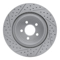 R1 06-23 Dodge Charger Rear Right Drilled & Slotted Geoperformance Rotor