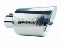 Sinister Diesel Dual Wall Exhaust Tip W/ Angle Cut (4in. to 8in.) - Chrome