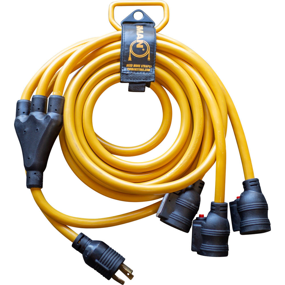 25FT POWER CORD L530P TO 520RX3 10 GUARGE 30AMP WIRING CIRCUIT BREAKERS