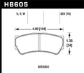 Motorsports Brake Pads Brembo F3 DTC-50