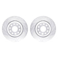 DFC 06-25 Audi TTS Quattro Rear Drilled & Slotted Silver Rotors