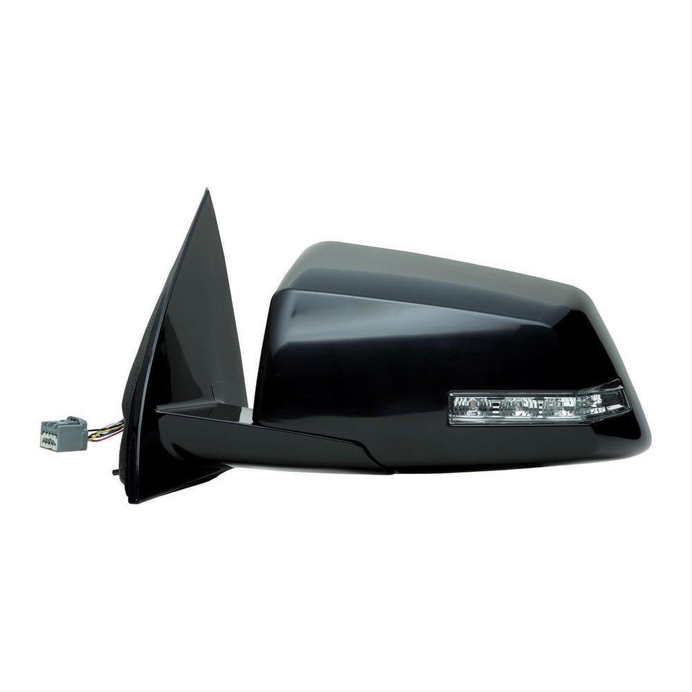 0912 TRAVERSE/0712 ACADIA/0710 OUTLOOK LH HEATED PWR FOLDAWAY OE MIRROR BLK PTM W/ TURN SIGNAL