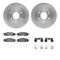 R1 Concepts E- Line Series Brake Rotor with Ceramic Brake Pads Hdw Fits INFINITI QX56