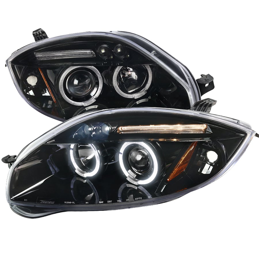 PROJECTOR HEADLIGHT GLOSSY BLACK