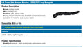 CAPA RT FRT BUMPER SUPPORT BRACKET LOWER LOAD BEAM ALFA ROMEO TONALE 24C