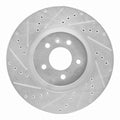 R1 Concepts Brake Rotor Drilled and Slotted Silver Fits Buick Regal