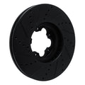 R1 15-25 Ford Transit-350 HD/DRW Front Right Drilled & Slotted Black Brake Rotor