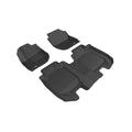 3D MAXpider 2016-2020 Honda Hr-V Kagu 1st & 2nd Row Floormats - Black