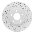 R1 07-13 Mazda 3 Front Right Drilled & Slotted Geoperformance Rotor