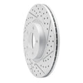 R1 07-13 Mazda 3 Front Right Drilled & Slotted Geoperformance Rotor