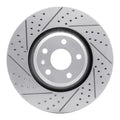 R1 08-11 Audi Tt Quattro Front Left Drilled & Slotted Geoperformance Rotor