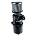 Moroso Dual Inlet -10AN Billet Breather Tank Catch Can - Black