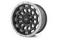 Rough Country 85 Series Wheel | Simulated Beadlock | Gunmetal Gray/Black | 17x9 | 5x5 | -12mm