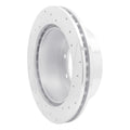 R1 Concepts Brake Rotor Drilled and Slotted Silver Fits Ford E-150