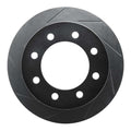 R1 00-02 Dodge Ram 2500 Front Left Slotted Black Brake Rotor