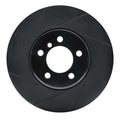 R1 03-05 Land Rover Range Rover Front Left Slotted Black Brake Rotor