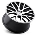 ~(45 lbs. 24X24X12)~ TSW DONINGTON 22x10.5 5/120 ET25 CB76.1 GUNMETAL MIRROR CUT FACE/GUNMETAL LIP