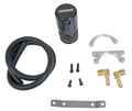 Moroso Universal Air/Oil Separator Catch Can - Small Body w/o Drain - Billet Aluminum - Black Finish