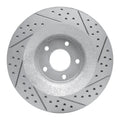 R1 08-14 Chrysler 200 Front Left Drilled & Slotted Geo-Carbon Rotor