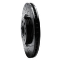 R1 10-16 Cadillac SRX Front Right Drilled & Slotted Black Brake Rotor