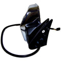 Right Power, Folding Mirror for 1984-1996 Jeep XJ Cherokee, MJ Comanche, Chrome Crown Automotive