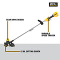 DW 20v BRUSHED STRING TRIMMER BARE