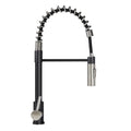 COILED PULLDOWN KITCHEN FAUCET BLACK/STAINLESS STEEL