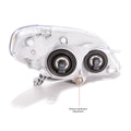 RH HEADLAMP ASSY COMPOSITE; MATRIX 0308