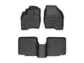 WeatherTech 2017+ Ford Explorer Front and Rear FloorLiner - Black
