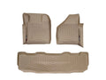 WeatherTech 08-10 Ford F250/F350/F450/F550 Front and Rear Floorliners - Tan