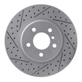 R1 11-16 BMW 528I Front Right Drilled & Slotted Geoperformance Rotor