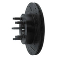 R1 93-94 Ford Explorer Front Right Drilled & Slotted Black Brake Rotor