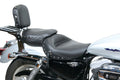 Mustang Harley Low Medallion Sissy Bar Pad (12 inch x 9 inch) w/Studs - Black