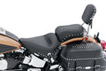 Mustang Harley Low Medallion Sissy Bar Pad (12 inch x 9 inch) w/Studs - Black