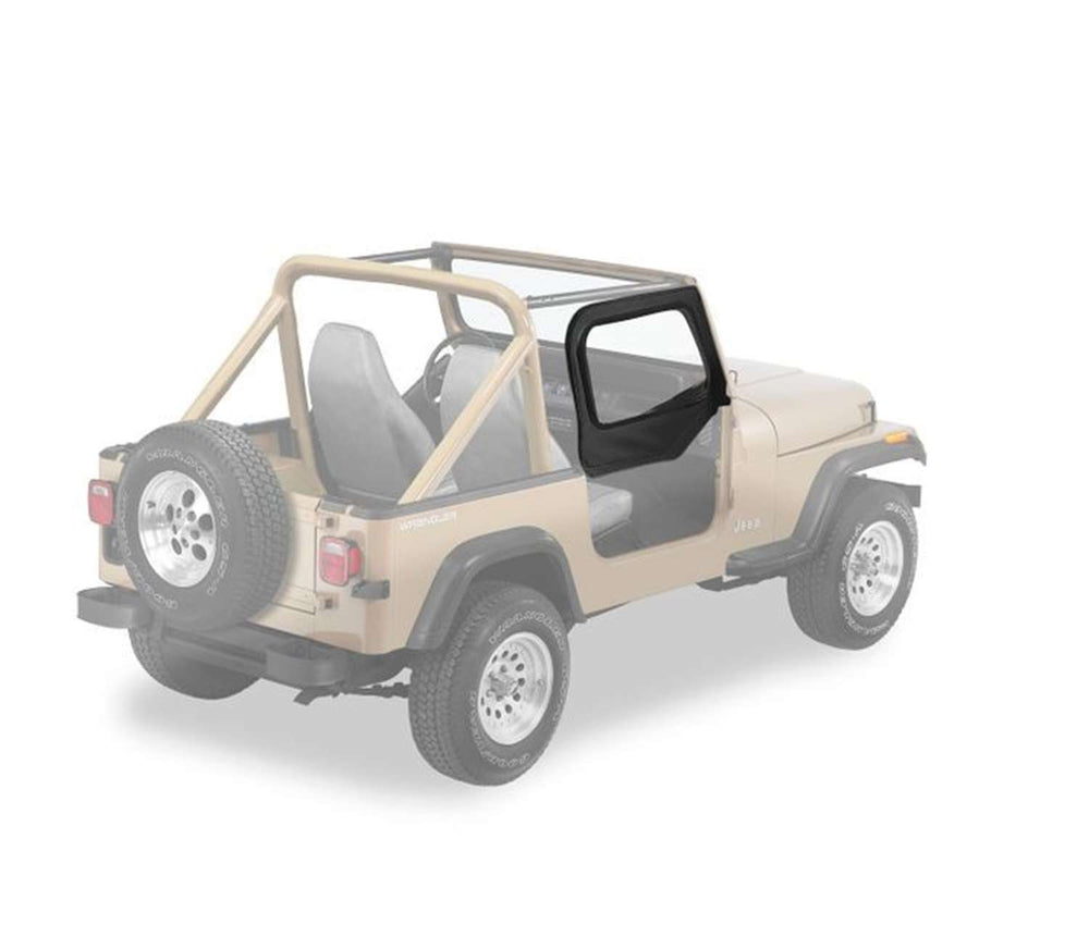 ~(7 lbs. 32X9X9)~ Upper Door Skins Black Diamond Jeep 97-06 Wrangler; Fit existing factory upper door frames; no door rails or frames included
