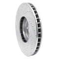 R1 Concepts Brake Rotor Drilled and Slotted Silver Fits BMW X5