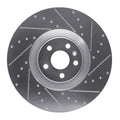 R1 16-26 Volvo XC90 Front Right Drilled & Slotted Silver Brake Rotor