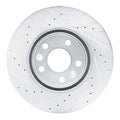 R1 10-17 Renault SAFRANE (Mexico) Front Left Drilled & Slotted Silver Brake Rotor